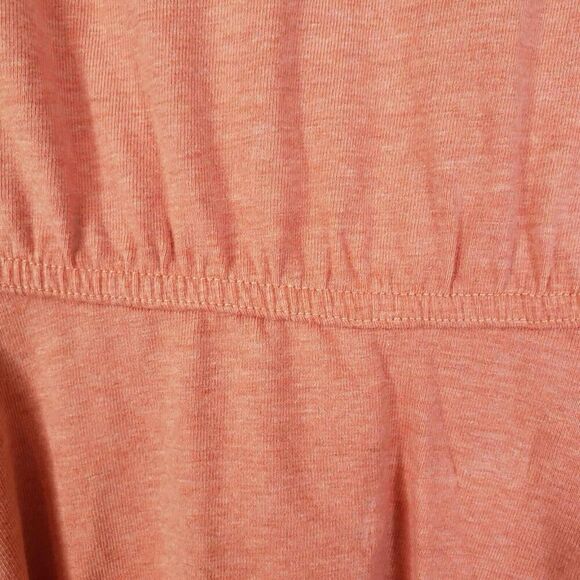 Peruvian Connection Womens Short Sleeve Dress Size Medium M Jersey Knit Orange - Picture 4 of 7